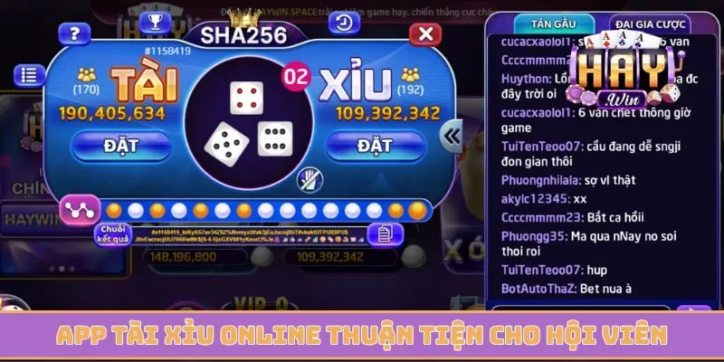 App tài xỉu online cực kỳ thuận tiện cho hội viên