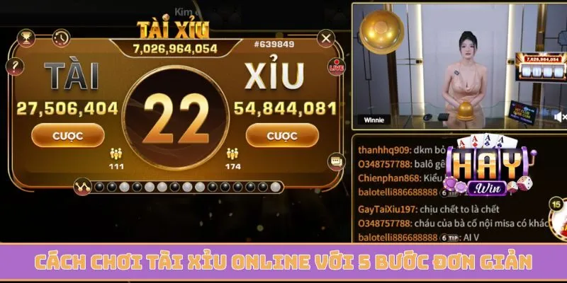 Cách chơi tài xỉu online với 5 bước cá cược đơn giản