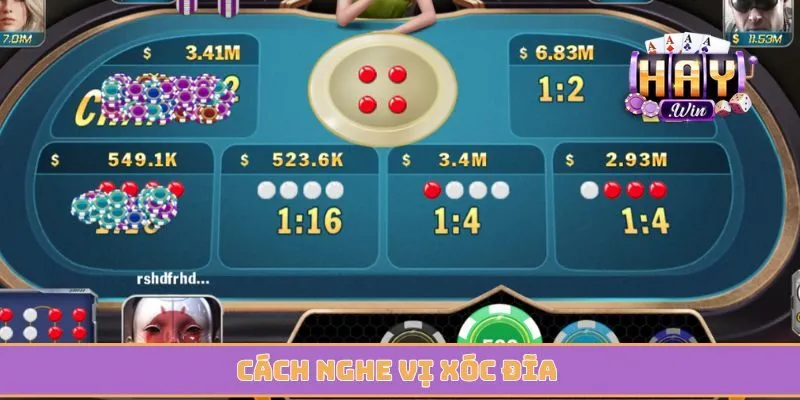 Cách nghe vị xóc đĩa