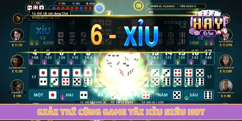 Giải trí cùng game tài xỉu siêu hot và cam kết minh bạch