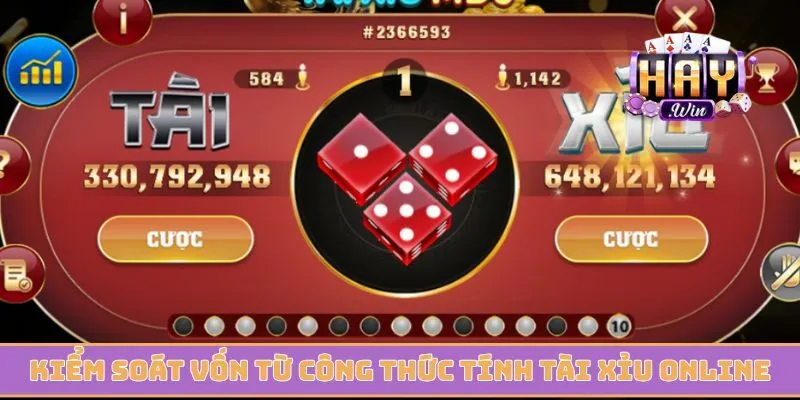 Kiểm soát nguồn vốn từ công thức tính tài xỉu online