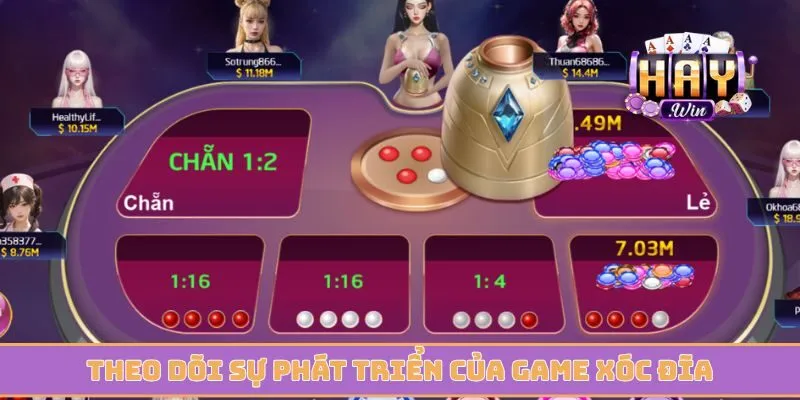Theo dõi sự phát triển của game xóc đĩa trực tuyến 